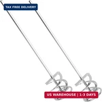 Impresa Pack Of 2 Extra Long Paint Mixer For Drill 17-IN Shank, 5GAL Rust-pr. Fixed Price $44.63.