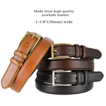 Men's Belt Oil-tanned Genuine Leather Italian Dress 1-1/8"(30MM) Wide. Fixed Price $28.95.