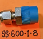 SS-600-1-8 Swagelok, Sst Connector, 3/8" Tube X 1/2" Mpt, New, Free Shipping. Fixed Price $24.51.