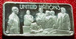 United Nations Bar-american Greatest Events Set 1 Oz. 999 Silver-hamilton Mint. Fixed Price $128.00.