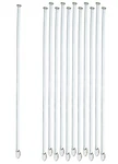Eisco 10 Pack Glass Stirring Rods, 11.8" - Spade & Button Ends, 6MM Diameter. Fixed Price $19.09.