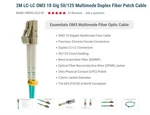 C2G 2M Lc-lc 50/125 Duplex Multimode OM4 10G Fiber Cable Aqua -6. Fixed Price $30.64.