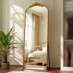 Beautypeak 72"X24" Full Length Mirror With Baroque Flower Head Design. Fixed Price $31.50.