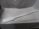 White Hdpe Mixing Paddle Food Grade 46" Long Handle Stirrer. Fixed Price $60.00.