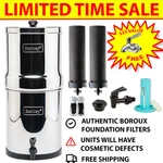 Blemished Berkey Water System W/ Wqa Certified Boroux Black. Fixed Price $422.99.