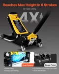 Vevor 2.5 Ton Low Profile Floor Jack, 3.74"-18.7" Lift, Aluminum & Steel. Fixed Price $206.99.