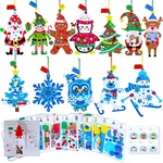 24 Sets 12 Designs Christmas Diy Ornament Kits Foam Stickers For Kids Classrooms. Fixed Price $39.99.