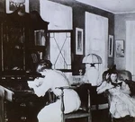 "josephine And Mercie", Edmund C.tarbell, Magic Lantern Glass Art Slide. Fixed Price $7.50.