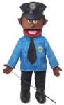 25" Policeman, Black Male, Full Body, Ventriloquist Style Puppet. Fixed Price $100.44.