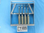 D5918 Zimmer Orthopedic Gouge Set W/ Rack Approx. 24CM 2879. Fixed Price $200.00.