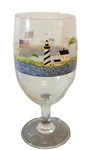 Sakura Coastal Breeze Goblet Stemed Glass Warren Gimbal Folk Hp Cocktail Wine. Fixed Price $14.00.