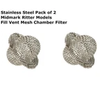 2X Midmark Ritter RPI#MIF062 Tuttnauer Vent Chamber Mesh Screen Filter Stainless. Fixed Price $17.50.
