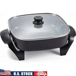 Rapid Heat Skillet Adjustable Temp Control Nonstick Easy Clean 1200W Meal Prep. Fixed Price $73.70.