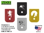Ndz Glock 17 19 20 22 23 26 40 Gen 1-4 Magazine Base Plate Aluminum Outdoors. Fixed Price $24.69.
