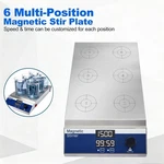 6POSITION Magnetic Stirrer Lab Multi Mixer 200-1500RPM. Fixed Price $239.99.