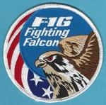 United States Force F-16 Fighting Falcon Aircraft Patch. Fixed Price $9.00.