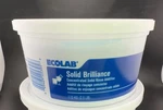 New Ecolab Concentrated Solid Brilliance Rinse Additive Formula 6125395. Fixed Price $150.00.