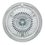 United Pacific C5056 14"" Chrome Plated Polara Tri-bar Hubcap, Set. Fixed Price $282.99.