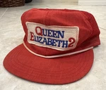Vintage Queen Elizabeth Ii QE2 Hat Cap Red Rare Ocean Liner M Rope Strapback. Fixed Price $17.98.
