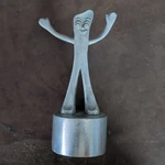 Gumby Character Aluminum Cast Solid Base ....figurine Sculpture,. Fixed Price $105.00.