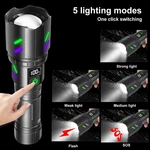 Strong Laser Lep Flashlight Zoom Usb Type-c Charging Work Burning Torch. Fixed Price $15.58.
