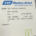 Cvi Laser P/n PR1-1064-70-0508-C Photon Dynamics # 1007480 Uv Optical Mirror. Fixed Price $220.00.