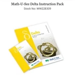 New Sealed Math See Delta Instruction Set Teacher Guide And Dvd. Fixed Price $37.42.