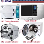 Dental Autoclave Steam Sterilizer Class B Medical Drying Sterilizing Case 22&18L. Fixed Price $880.00.