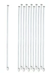 Eisco 10 Pack Of 7.9" Glass Stirring Rods With Spade & Button Ends, 6MM Diameter. Fixed Price $15.39.