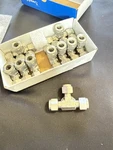 New Swagelok SS-600-3 Stainless Steel Tee, Union Fitting, 3/8" Od. Box Of 10PCS. Fixed Price $200.00.