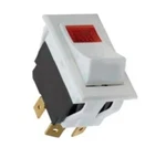 GXS016 Rpi Power Switch For Autoclave White Body With Illuminated Amber Lens. Fixed Price $28.00.