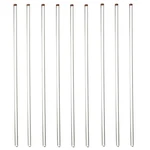 9 Pcs Glass Sticks Stirring Rod 12" Long 1/4'' Diameter With Both End. Fixed Price $22.15.