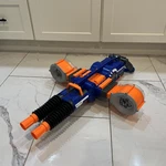 Nerf N-strike Elite Rhino-fire Blaster(blue) Includes 25 Round Drums. Fixed Price $70.00.
