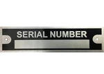 Blank Serial Number Data Plate Id Tag Equipment Trailer Tool New Free Shipping. Fixed Price $14.99.
