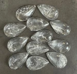 Natural Rock Crystal Chandelier Sconce Quartz Pendants Prism Half Pear 65MM 12PC. Fixed Price $163.00.
