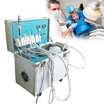 Dental Portable Mobile Delivery Unit Rolling Case Air Compressor Syringe Suction. Fixed Price $673.20.