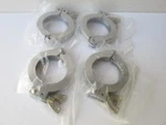 Quick Flange Vacuum Fittings, Iso KF-40, NW-40, Aluminum Lot Of (4). Fixed Price $38.00.