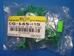 Chemglass Green Keck Clips 24/25-24/40 X12 New Old Stock Free Shipping. Fixed Price $25.00.
