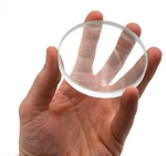 Optical Glass Lens, Double Concave, 75MM Diameter, 20CM Focal Length. Fixed Price $12.59.
