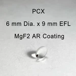 6.0MM Dia. 9.0MM Fl, MGF2 Coated, Plano-convex Pcx Lens Edmund # 32-470. Fixed Price $32.00.