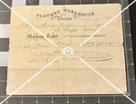 1835 Boston Mass Clothes Warehouse Congress Street Merchant Tailor Billhead. Fixed Price $49.95.