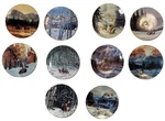Julie Kramer Cole, Faces Of The Spirits Bradford Edition, Mini Plate Set. Fixed Price $15.99.