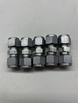 1 Lot Of 5 Swagelok SS-600-6 3/8 Tube X Union Coupling Compression. Fixed Price $50.00.