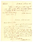 1835 Stampless Cover Smith & Brown Shipping Receipt Portsmouth Nh Boston Ma. Fixed Price $52.11.