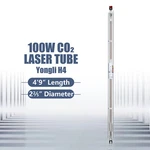 100W 12000 Hour High Power Laser Tube For CO2 Cutting Machine Borosilicate Glass. Fixed Price $649.99.