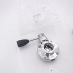Nocado 1/2" Pull Handle Butterfly Valve W/ Vacuum Flanges Bv Din Dn 40 304L/H 90. Fixed Price $149.99.
