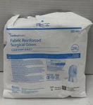 Case Of 18 Cardinal Health Fabric Reinforced Surgical Gown 2XL. Fixed Price $50.00.
