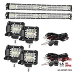 Led Light Bar Kit, Straight Spot Flood Combo 2PC+60W 4PC. Fixed Price $118.25.